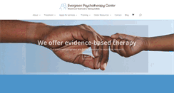 Desktop Screenshot of evergreenpsychotherapycenter.com